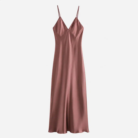 Szatén slip maxiruha