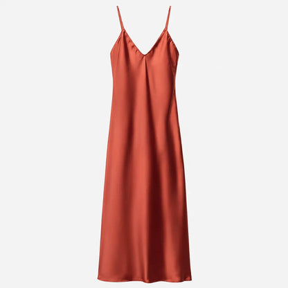 Szatén slip maxiruha